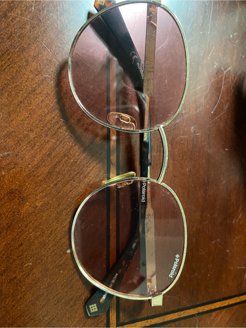 Polaroid pink rose sunglasses